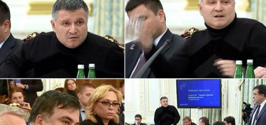 Соцсети обсуждают видео от Авакова, как он едва не зарядил стаканом с водой в Кужель (СКРИНЫ)